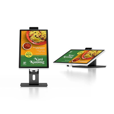 21,5-calowy samoobsługowy kiosk do zamawiania z ekranem dotykowym, 10-punktowym ekranem pojemnościowym i rozdzielczością 1920x1080 dla restauracji typu fast food