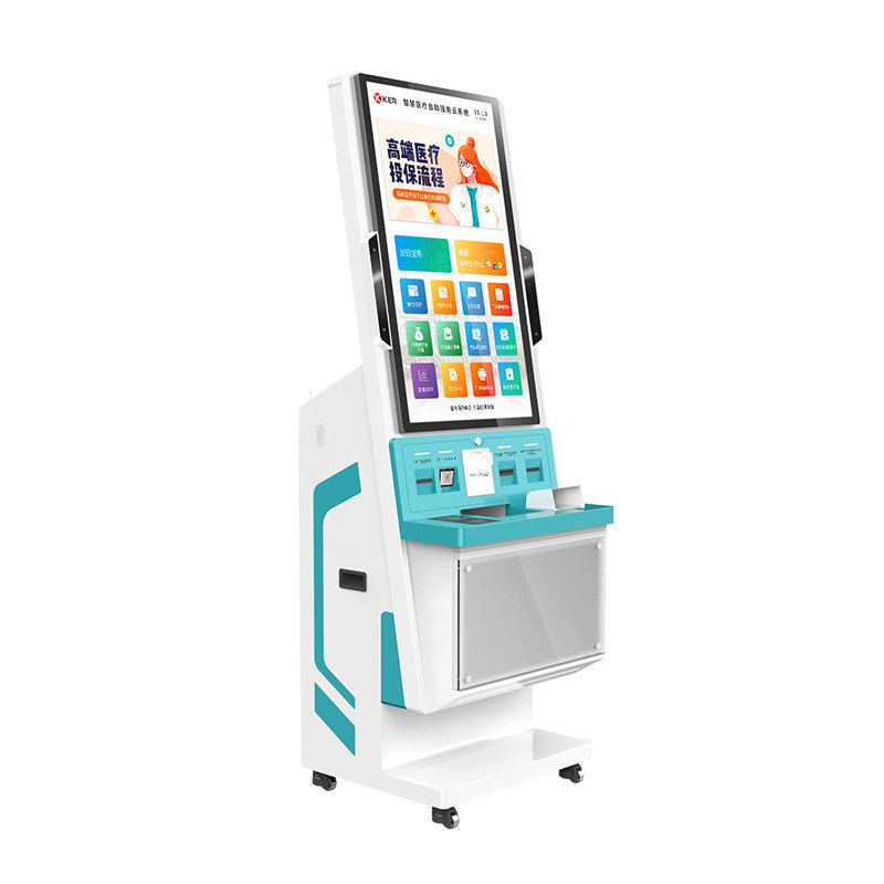 32 cali biuro medyczne CE Kiosk z ekranem dotykowym z pojemnościowym dotykiem do odprawy szpitala