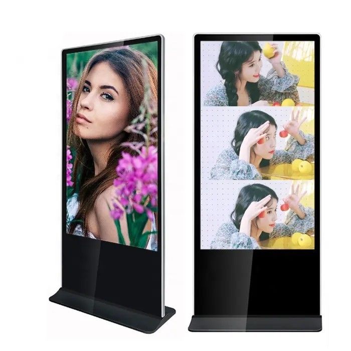 75-calowy pionowy wyświetlacz reklamowy LCD z rozdzielczością 4K i systemem Android