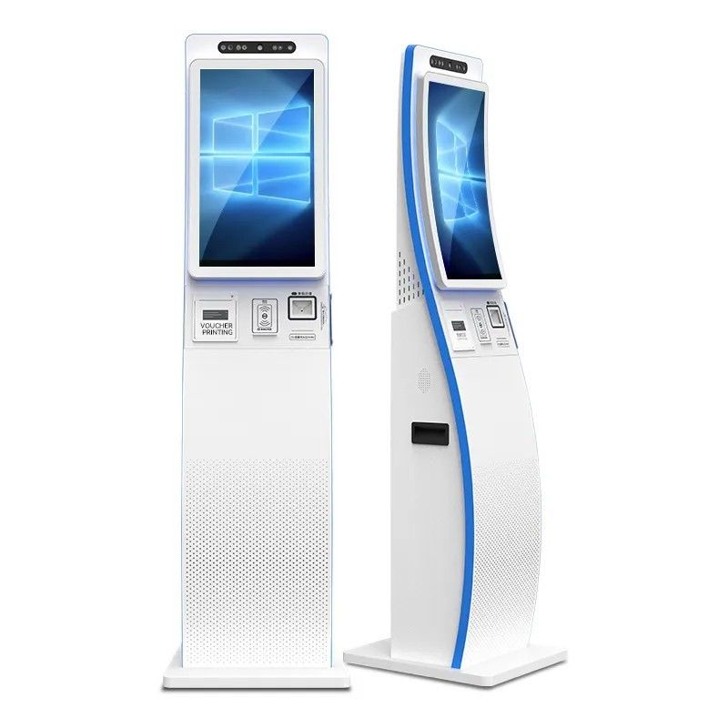 ODM Skrzywiony ekran dotykowy Self Service Kiosk 23,6 cala Z skanerem kodu QR