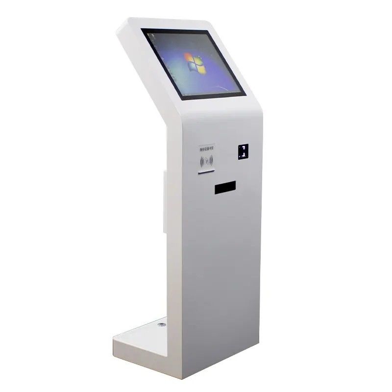 Podłogowy kiosk z ekranem dotykowym 21,5 cali z czytnikiem kart IC i skanerem kodu QR