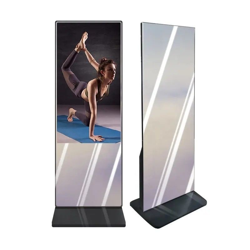 Wnętrze gimnastyczne Smart Magic Mirror Touch Screen 43-calowy cyfrowy wyświetlacz Android