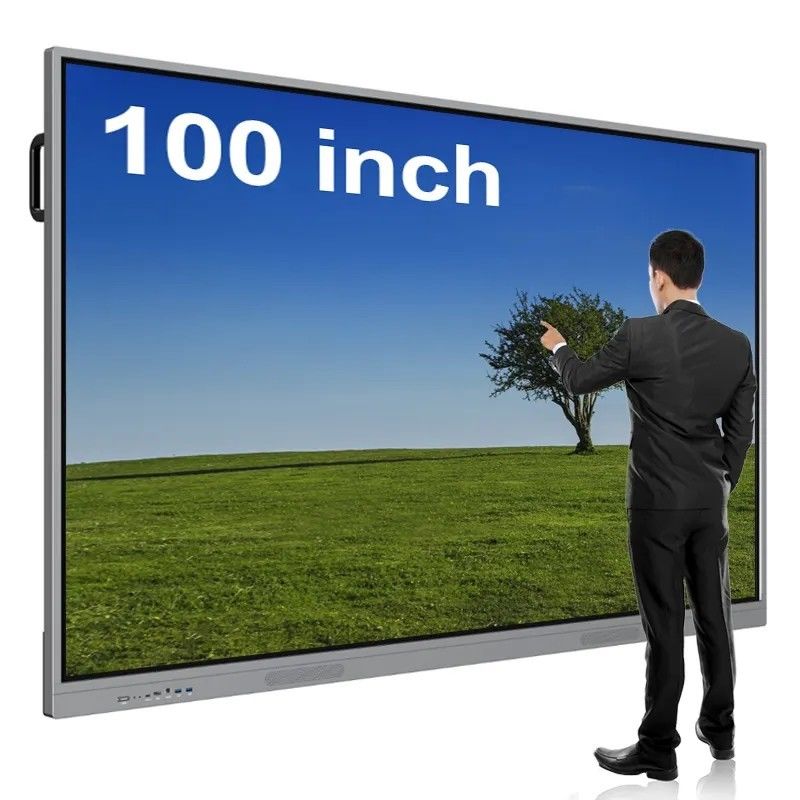 100 cali Full HD Wieloterminowy cyfrowy interaktywny tabliczka inteligentny płaski panel ekran dotykowy