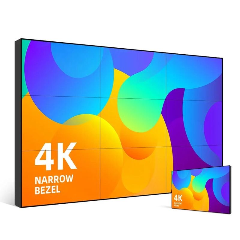 Wnętrze LCD Splicing Wall 55 Inch Touch Screen Video Wall Bezel Reklamowy wyświetlacz