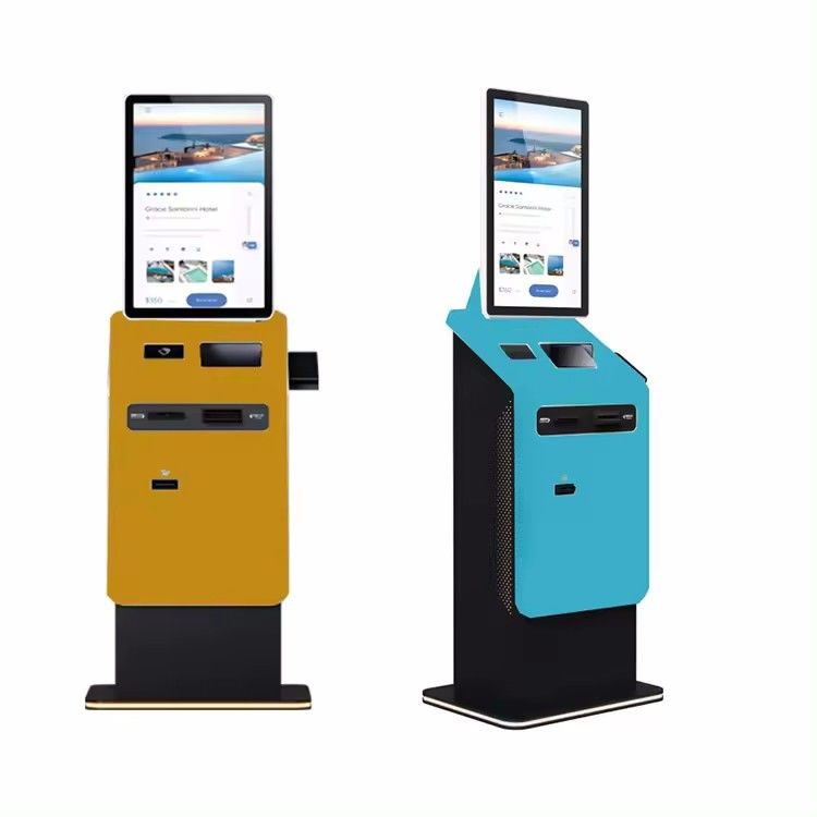 Monitor z ekranem dotykowym do samoobsługowego kiosku rozliczeniowego o rozdzielczości 1920 x 1080 i szerokim zakresie temperatur (-10°C~60°C) z wieloma wejściami (HDMI, VGA, USB)