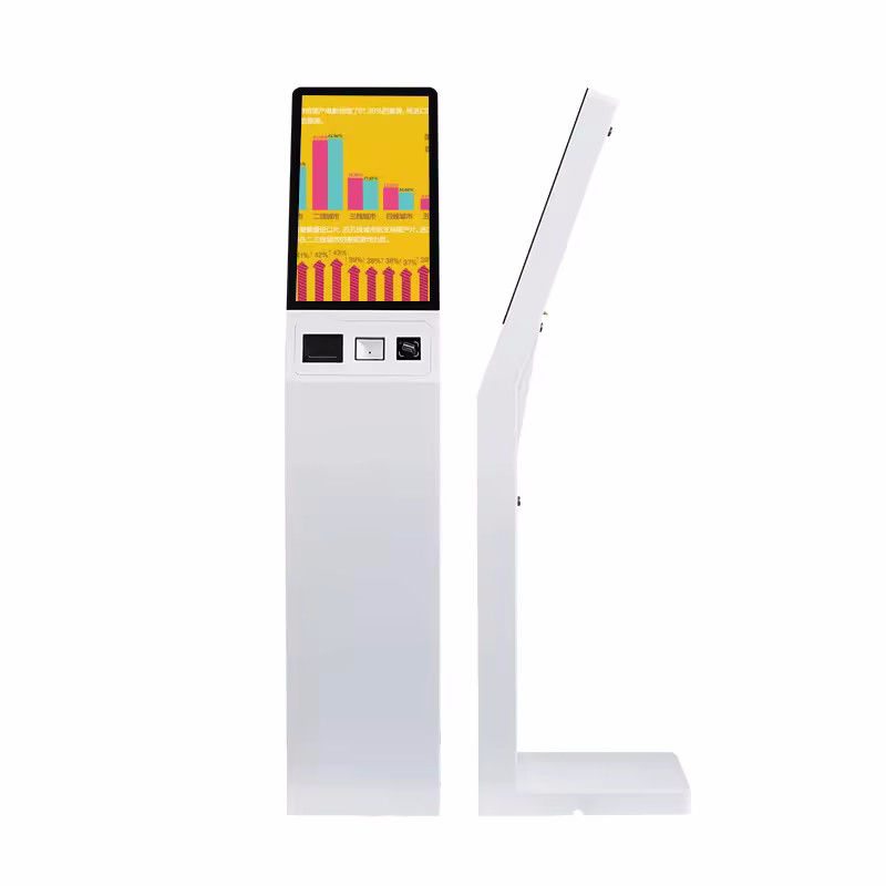 Kiosk do samodzielnego zameldowania z łącznością Wi-Fi/Bluetooth, dyskiem SSD 128 GB i niestandardowym kolorem dla bezproblemowej samoobsługi