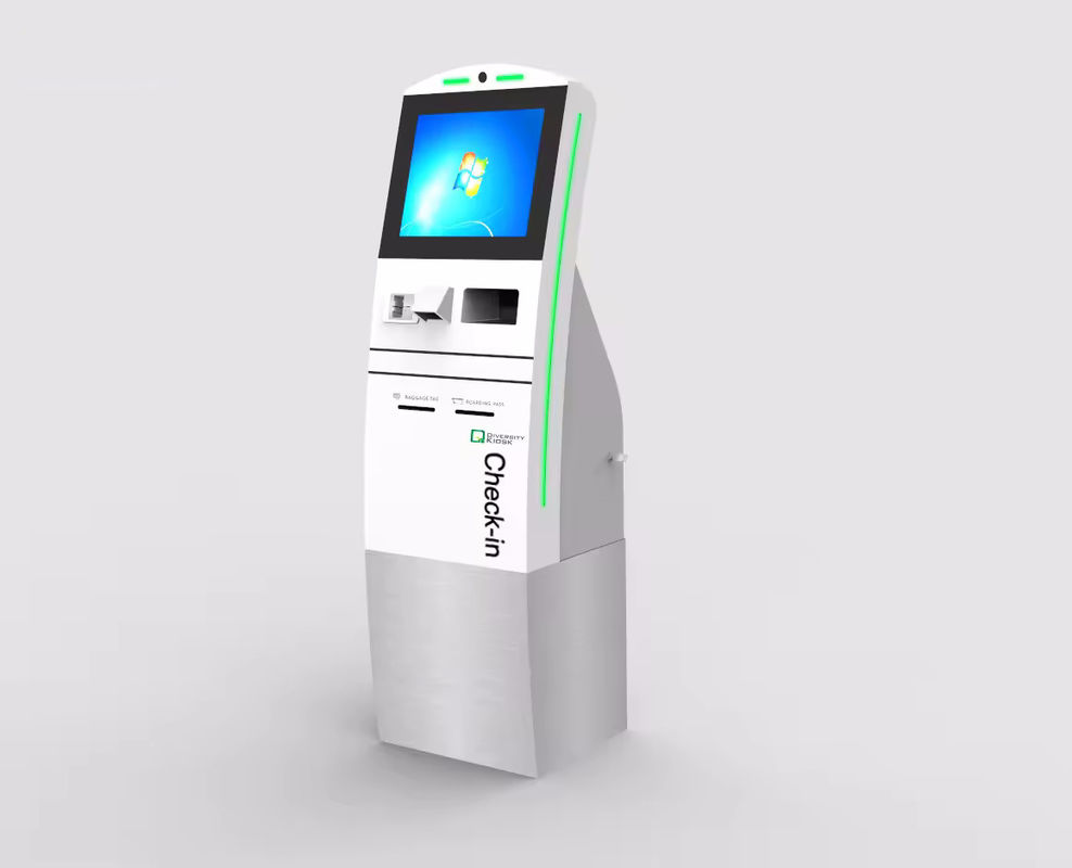 19 cali Kiosk z ekranem dotykowym z systemem Windows 10 i skanerem kodów kreskowych dla systemu self-service POS