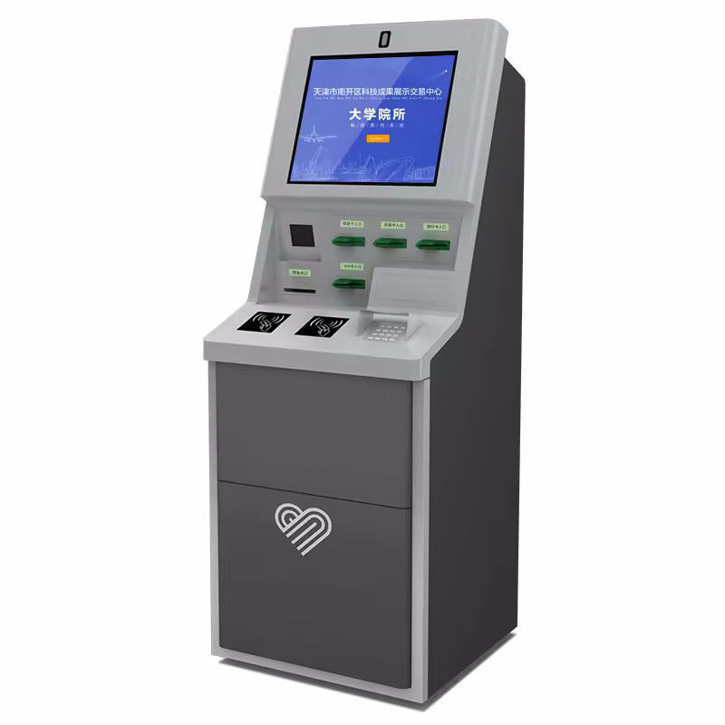 21.5/24/27/32 Wielkość ekranu 10 cali Self Check In Kiosk z dostosowalną obsługą języka i dystrybutorem kart Windows 10