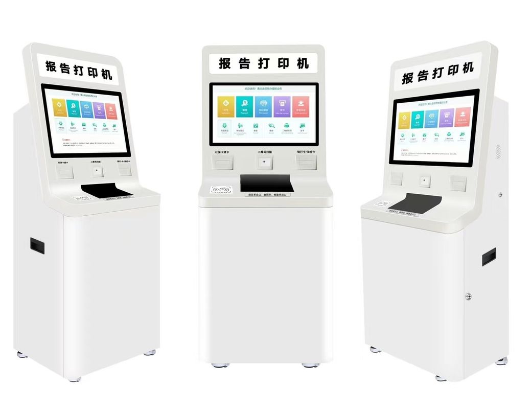 Niskobudżetowy kiosk samoobsługowy z ekranem dotykowym, konfigurowalnym oprogramowaniem i metalowym ekranem dotykowym