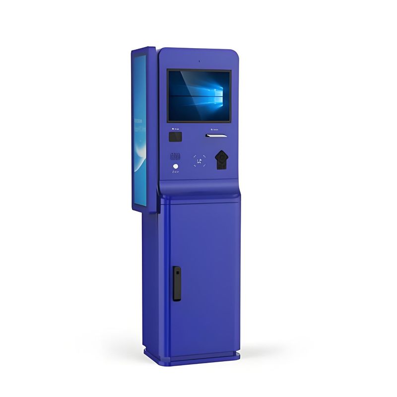 Kiosk samoobsługowy z ekranem dotykowym z dostosowalnym oprogramowaniem, niską konserwacją i funkcjonalnością wielokrotnych płatności