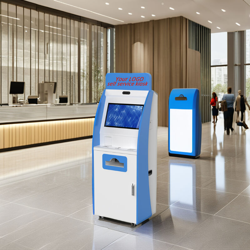 Kioski do samodzielnego płatności z pojemnościowym ekranem dotykowym 10-punktowym Akceptor gotówki i dystrybutor kart