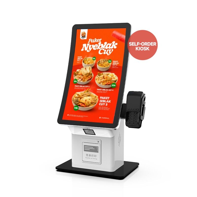 Kiosk samodzielnego sprawdzania z 10-punktowym capacitive touch, wyświetlaczem LCD o rozdzielczości 1920X1080 i CMS w chmurze do interaktywnej samoobsługi