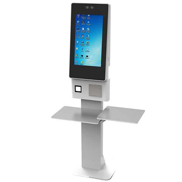 24 inch Capacitive Touch 10 Point Self Service Kiosk with Floor Standing Installation for Unmanned Stores