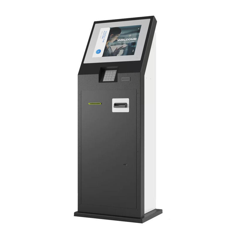 Komercyjny kiosk samoobsługowy z pojemnościowym ekranem dotykowym 10 punktów o rozdzielczości 1920x1080 i metalową obudową ze stali nierdzewnej