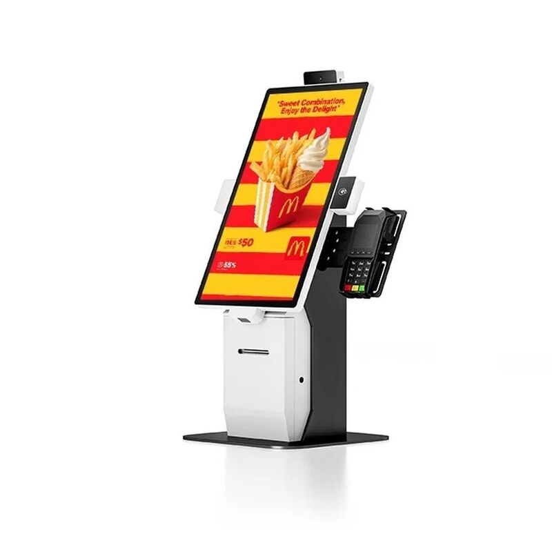 21,5-calowy samoobsługowy kiosk do zamawiania z ekranem dotykowym, 10-punktowym ekranem pojemnościowym i rozdzielczością 1920x1080 dla restauracji typu fast food